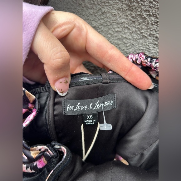 For Love & Lemons Kate Mini Dress Pink New with Tags! - Picture 8 of 11